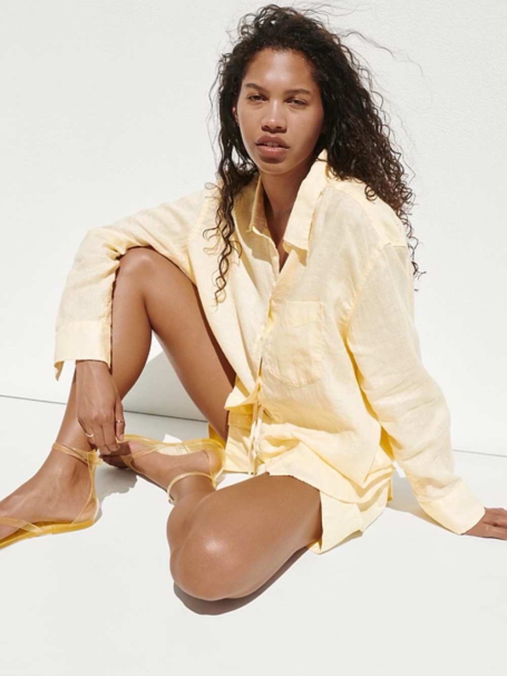 NWT: OVERSIZED LINEN SHIRT